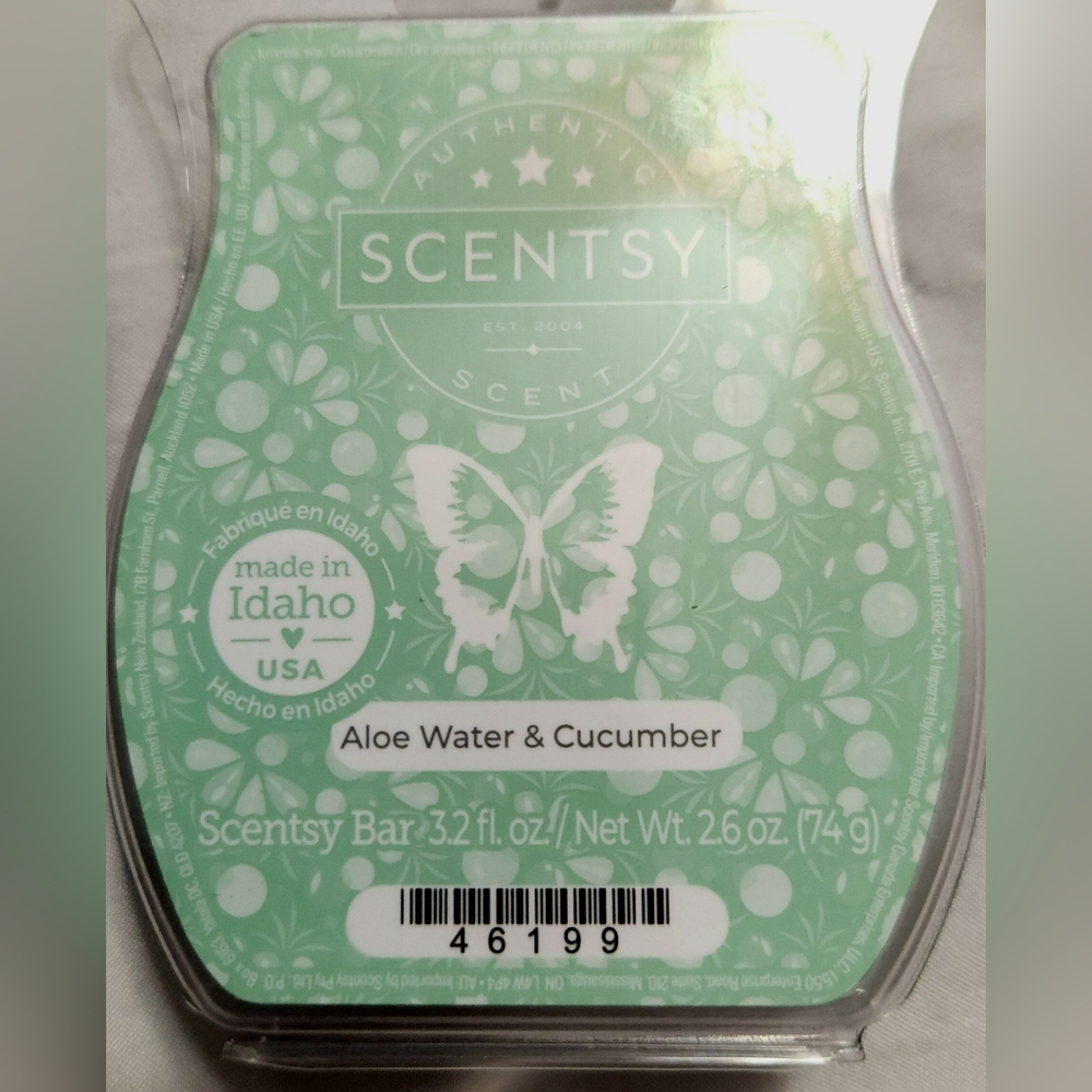 ALIE WATER & CUCUMBER Wax Bar, Scentsy, New